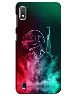 Чехол для Samsung Galaxy A10 2019 (A105F) с картинкой «PUBG — огненный воин» Чехол для Samsung Galaxy A10 2019 (A105F) с картинкой «PUBG — огненный воин»