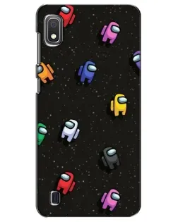 Чехол для Samsung Galaxy A10 2019 (A105F) с картинкой «Космический паттерн Among Us»
