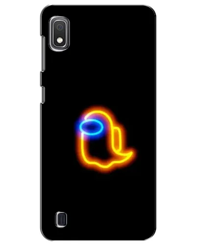 Чехол для Samsung Galaxy A10 2019 (A105F) с картинкой «Among Us неоновое сияние»