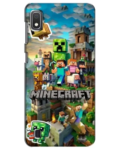 Чехол для Samsung Galaxy A10 2019 (A105F) с картинкой «Замок Minecraft»