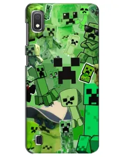 Чехол для Samsung Galaxy A10 2019 (A105F) с картинкой «Криперы Minecraft»