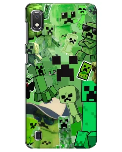 Чехол для Samsung Galaxy A10 2019 (A105F) с картинкой «Криперы Minecraft»