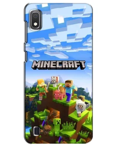 Чехол для Samsung Galaxy A10 2019 (A105F) с картинкой «Minecraft классический мир»
