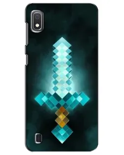 Чехол для Samsung Galaxy A10 2019 (A105F) с картинкой «Алмазный меч неон»