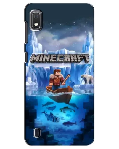 Чехол для Samsung Galaxy A10 2019 (A105F) с картинкой «Minecraft ледяной мир»