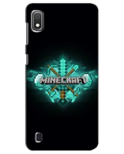 Чехол для Samsung Galaxy A10 2019 (A105F) с картинкой «Minecraft Diamond лого»