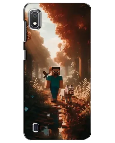 Чехол для Samsung Galaxy A10 2019 (A105F) с картинкой «Стив в лесу»