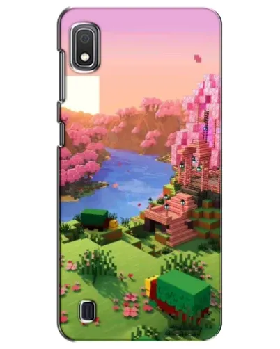 Чехол для Samsung Galaxy A10 2019 (A105F) с картинкой «Розовое дерево Minecraft»