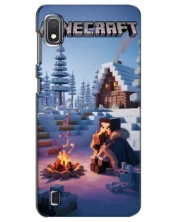 Чехол для Samsung Galaxy A10 2019 (A105F) с картинкой «Зимний Minecraft»