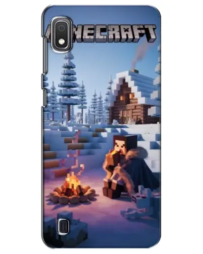 Чехол для Samsung Galaxy A10 2019 (A105F) с картинкой «Зимний Minecraft»