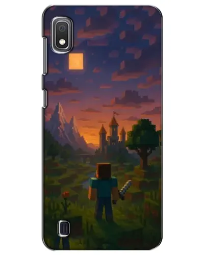Чехол для Samsung Galaxy A10 2019 (A105F) с картинкой «Стив у башни»