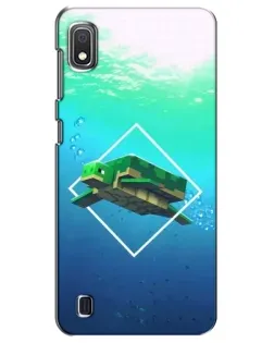 Чехол для Samsung Galaxy A10 2019 (A105F) с картинкой «Черепаха Minecraft»