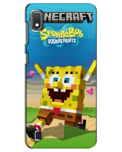 Чехол для Samsung Galaxy A10 2019 (A105F) с картинкой «Губка Боб Minecraft» Чехол для Samsung Galaxy A10 2019 (A105F) с картинкой «Губка Боб Minecraft»