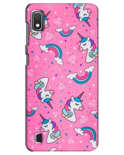 Чехол для Samsung Galaxy A10 2019 (A105F) с картинкой «Unicorn паттерн розовый»