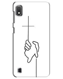 Чохол для Samsung Galaxy A10 2019 (A105F) з картинкою «Рука тримає» Чохол для Samsung Galaxy A10 2019 (A105F) з картинкою «Рука тримає»