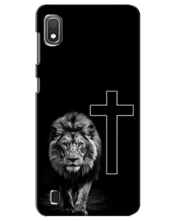 Чохол для Samsung Galaxy A10 2019 (A105F) з картинкою «Лев та Хрест» Чохол для Samsung Galaxy A10 2019 (A105F) з картинкою «Лев та Хрест»