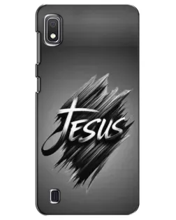 Чехол для Samsung Galaxy A10 2019 (A105F) с картинкой «Надпись Jesus Graffiti»