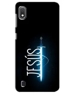 Чехол для Samsung Galaxy A10 2019 (A105F) с картинкой «Меч Духа Jesus»