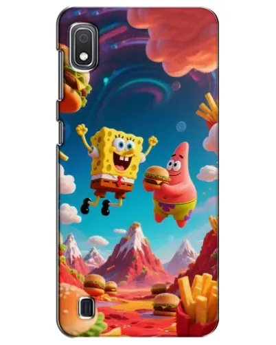 Чехол для Samsung Galaxy A10 2019 (A105F) с картинкой «Космический фастфуд»
