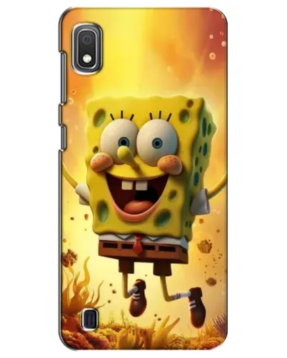 Чехол для Samsung Galaxy A10 2019 (A105F) с картинкой «Губка Боб прыгает»