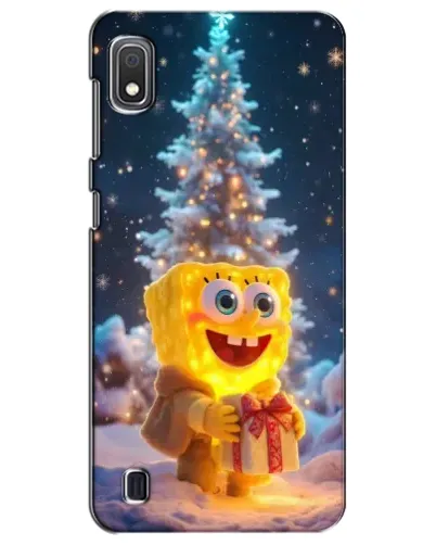 Чехол для Samsung Galaxy A10 2019 (A105F) с картинкой «Рождественский Спанч Боб»