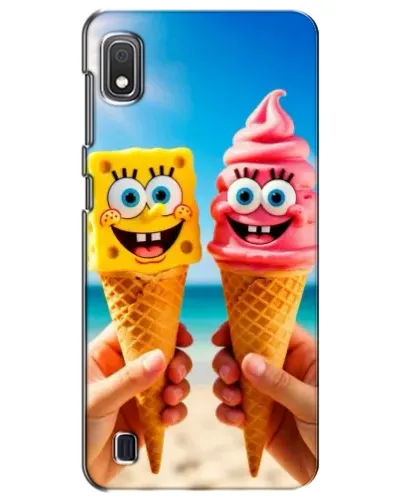 Чехол для Samsung Galaxy A10 2019 (A105F) с картинкой «Спанч Боб мороженое»