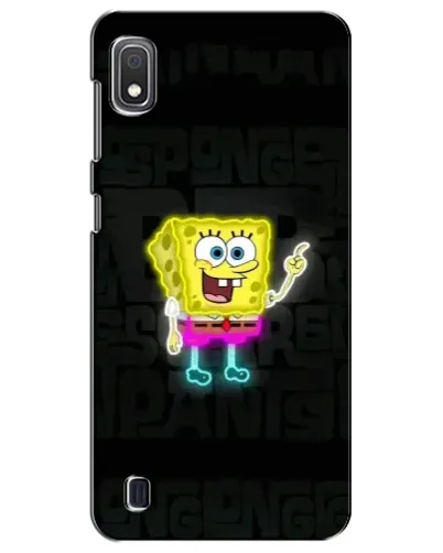 Чехол для Samsung Galaxy A10 2019 (A105F) с картинкой «Неоновый Губка Боб»
