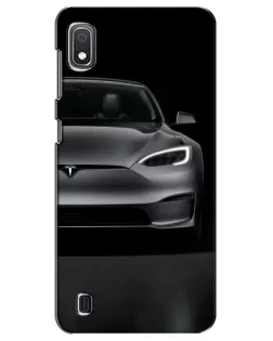Чехол для Samsung Galaxy A10 2019 (A105F) с картинкой «Tesla Model S Look»