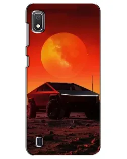 Чехол для Samsung Galaxy A10 2019 (A105F) с картинкой «Cybertruck на Марсе»