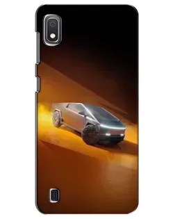 Чехол для Samsung Galaxy A10 2019 (A105F) с картинкой «Cybertruck в пустыне»