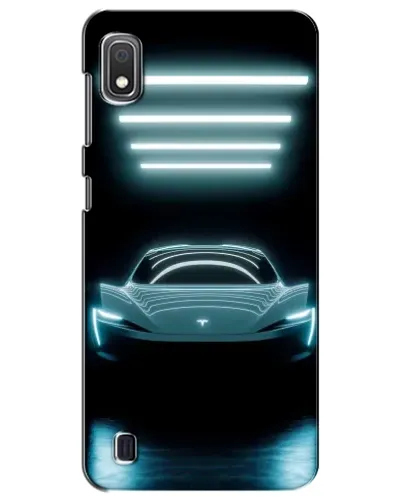 Чехол для Samsung Galaxy A10 2019 (A105F) с картинкой «Tesla в неоне» Чехол для Samsung Galaxy A10 2019 (A105F) с картинкой «Tesla в неоне»