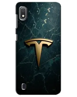 Чехол для Samsung Galaxy A10 2019 (A105F) с картинкой «Мраморная Tesla Gold»