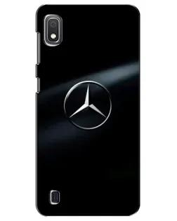 Чехол для Samsung Galaxy A10 2019 (A105F) с картинкой «Mercedes на металле»