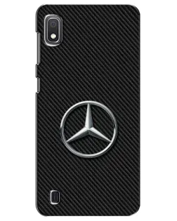 Чехол для Samsung Galaxy A10 2019 (A105F) с картинкой «Карбоновый Mercedes стиль»