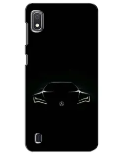 Чехол для Samsung Galaxy A10 2019 (A105F) с картинкой «Mercedes — силуэт авто»