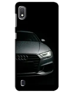 Чехол для Samsung Galaxy A10 2019 (A105F) с картинкой «Audi — детализация кузова» Чехол для Samsung Galaxy A10 2019 (A105F) с картинкой «Audi — детализация кузова»