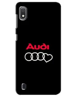Чехол для Samsung Galaxy A10 2019 (A105F) с картинкой «Логотип Audi Heart» Чехол для Samsung Galaxy A10 2019 (A105F) с картинкой «Логотип Audi Heart»