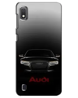 Чехол для Samsung Galaxy A10 2019 (A105F) с картинкой «Audi — градиентный контур» Чехол для Samsung Galaxy A10 2019 (A105F) с картинкой «Audi — градиентный контур»