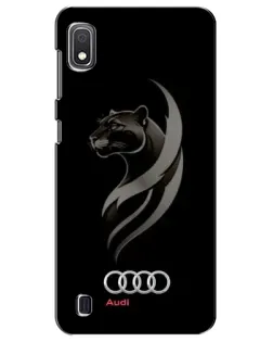 Чехол для Samsung Galaxy A10 2019 (A105F) с картинкой «Графика — пантера и Audi» Чехол для Samsung Galaxy A10 2019 (A105F) с картинкой «Графика — пантера и Audi»