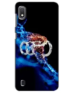Чехол для Samsung Galaxy A10 2019 (A105F) с картинкой «Энергия лого Audi» Чехол для Samsung Galaxy A10 2019 (A105F) с картинкой «Энергия лого Audi»