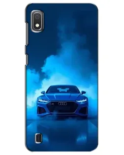 Чехол для Samsung Galaxy A10 2019 (A105F) с картинкой «Audi — голубая энергия» Чехол для Samsung Galaxy A10 2019 (A105F) с картинкой «Audi — голубая энергия»