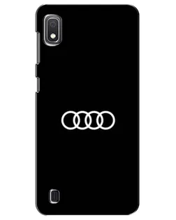 Чехол для Samsung Galaxy A10 2019 (A105F) с картинкой «Audi White Logo» Чехол для Samsung Galaxy A10 2019 (A105F) с картинкой «Audi White Logo»