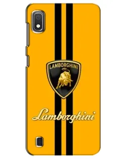 Чехол для Samsung Galaxy A10 2019 (A105F) с картинкой «Lamborghini Stripe желтый»
