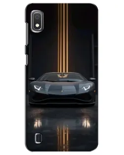 Чехол для Samsung Galaxy A10 2019 (A105F) с картинкой «Lamborghini золотые линии»