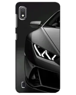 Чехол для Samsung Galaxy A10 2019 (A105F) с картинкой «Lamborghini фары детализация»
