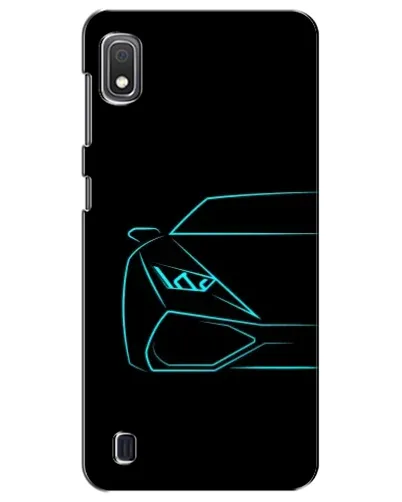 Чехол для Samsung Galaxy A10 2019 (A105F) с картинкой «Голубой силуэт Lamborghini» Чехол для Samsung Galaxy A10 2019 (A105F) с картинкой «Голубой силуэт Lamborghini»