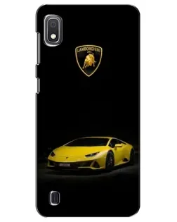 Чехол для Samsung Galaxy A10 2019 (A105F) с картинкой «Lamborghini желтый акцент»