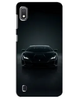 Чехол для Samsung Galaxy A10 2019 (A105F) с картинкой «Черный Lamborghini Aventador»