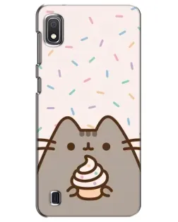 Чехол для Samsung Galaxy A10 2019 (A105F) с картинкой «Пушин с кексом»