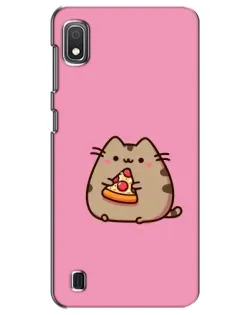 Чехол для Samsung Galaxy A10 2019 (A105F) с картинкой «Пушин с пиццей»